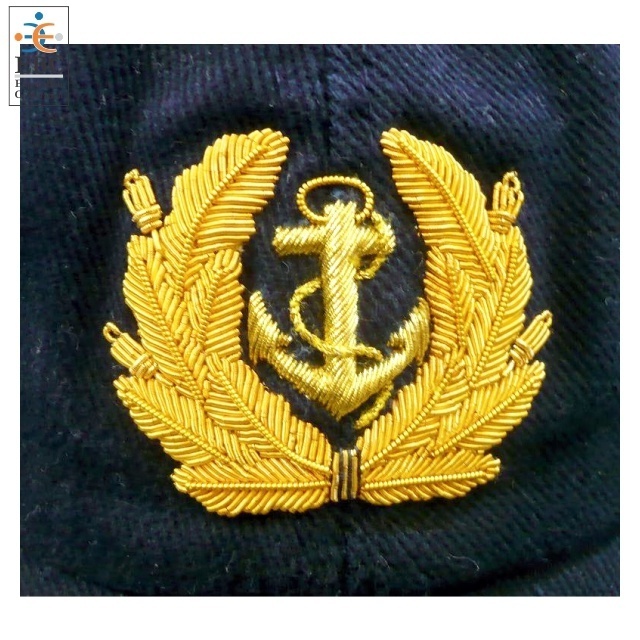 Wholesale Maritime Captain Desk Officer Peak Cap Wholesale Custom Embroidery Logo 6 Panel Camouflage Camo Baseball Cap