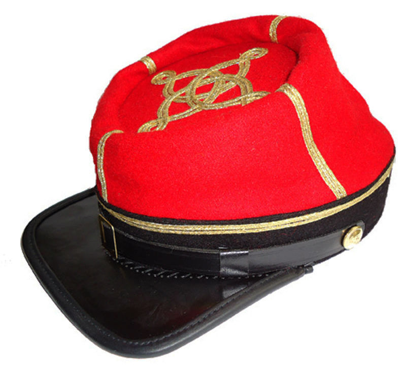 Visor Customized Confederate Officers Cap Hat Kepi High Quality US CS Civil Officers Kepi Hat OEM Civil Kepi with Leather Unisex