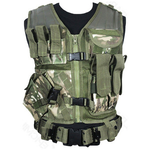 Wholesale Pakistan Tactical Utility Vest Olive Green or Customized Color Safety Vest Plastic Quick Release