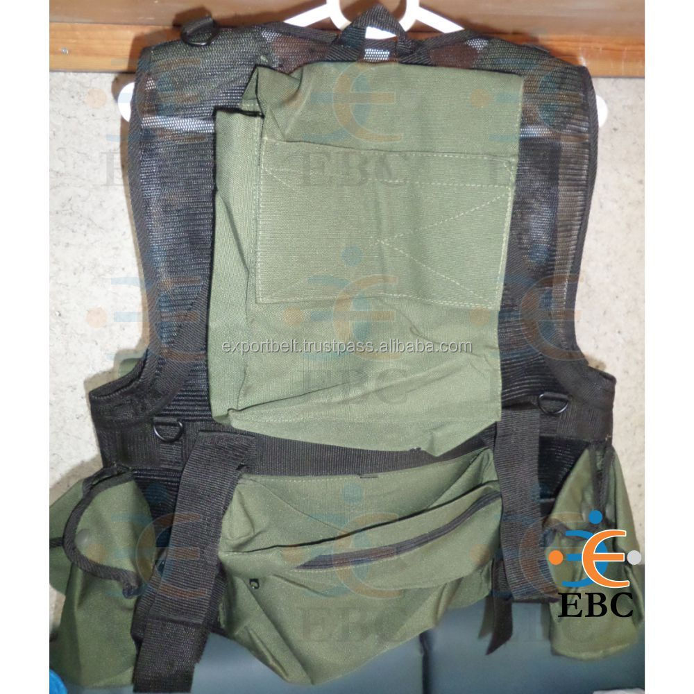 Wholesale Pakistan Tactical Utility Vest Olive Green or Customized Color Safety Vest Plastic Quick Release