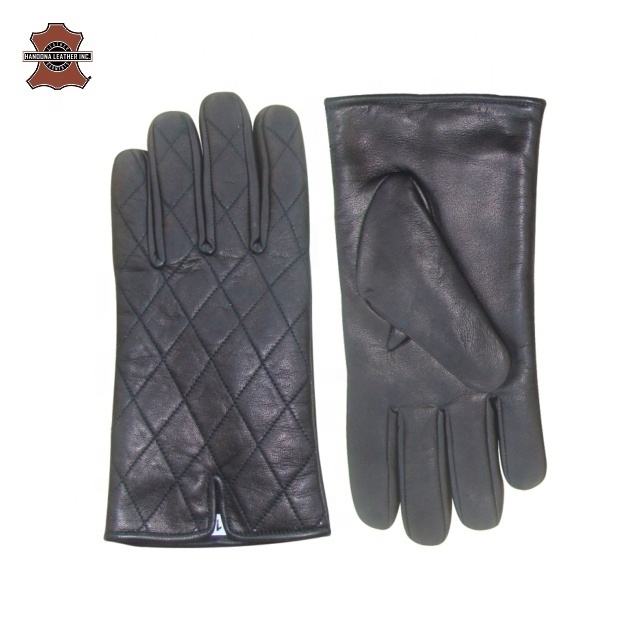 Fashion Dress Lady Fashion Women Fashion Long Genuine Leather Gloves from Pakistan