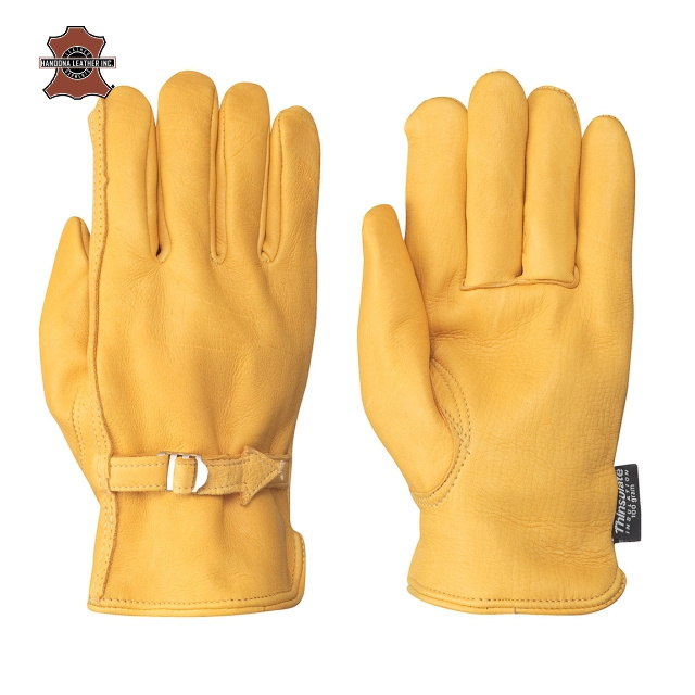 GLOVEMAN Heavy Duty Goatskin leather TPR impact Oilfield industrial Construction waterproof safety work rigger driving glove