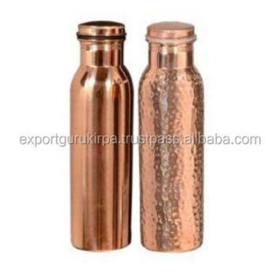 Solid 100% Copper Water Bottle hammered Ayurveda Healing 100% Pure Copper Bottle 850ml wholesale