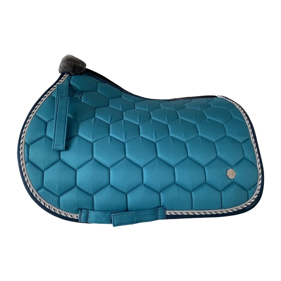 All Purpose Horse Riding Cotton Show Quilted Saddle Pad New Horse Saddle Numnah Pad Equestrian Riding Pad White