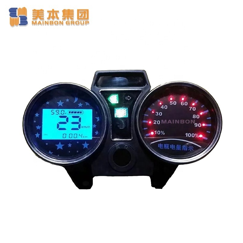 Motorcycle Electric Tricycle Rickshaw Bicycle Speed LED Meter instrument indicator