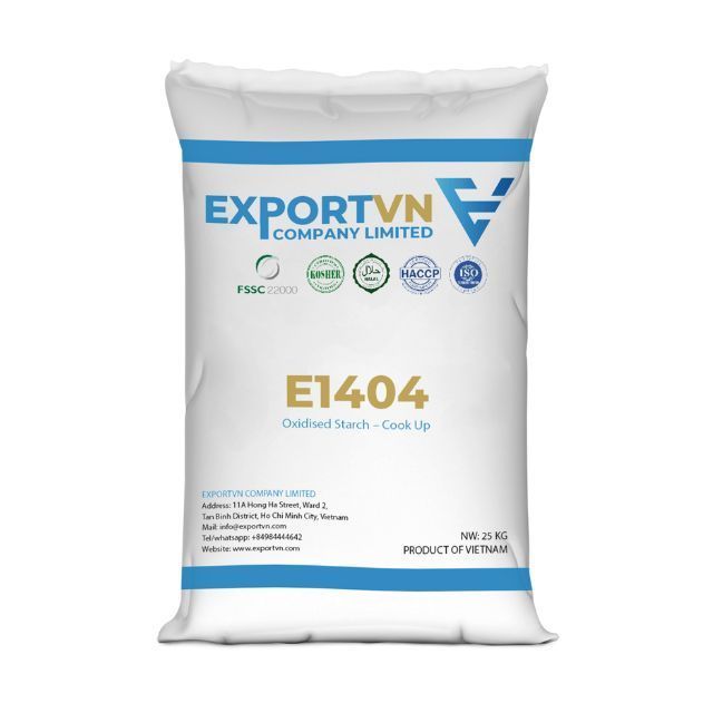 White Fine Powder E1404 Modified Tapioca Starch For Cardboard Paper Designed Packing Paper Bag 25kg VIET NAM