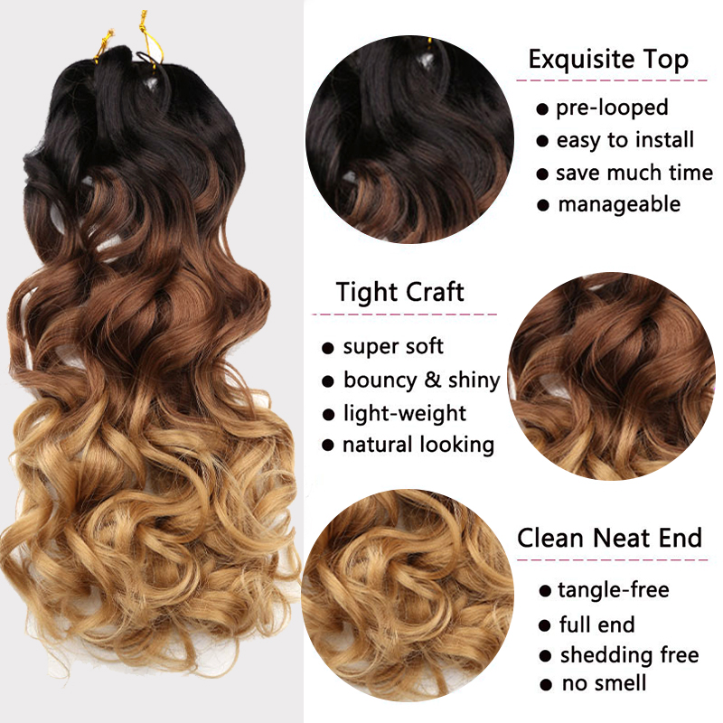 Private Label Synthetic Body Wave Curly Yaki Pony French Spiral Curl Hair Wavy Braiding Hair