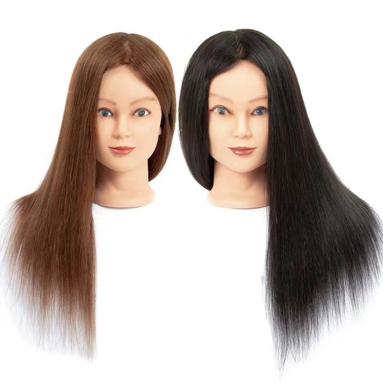 Factory Wholesale Price Real Human Hair Training Mannequin Head Hairdresser Training Heads