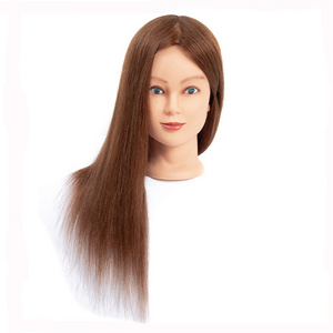 Factory Wholesale Price Real Human Hair Training Mannequin Head Hairdresser Training Heads