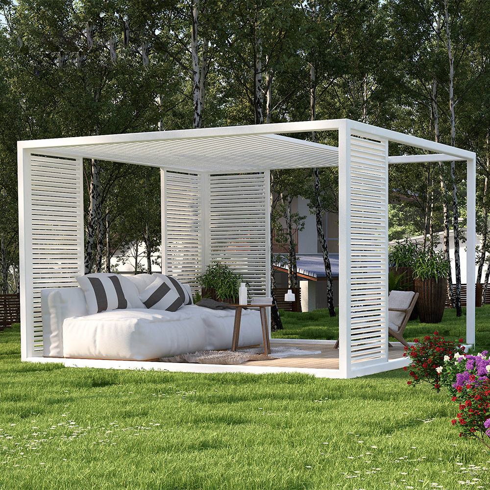 S Living Louvredak Pergola  Arches  Arbours Pergolas Screen Room Enclosures  flat roof  Aluminum Gazebo Outdoor