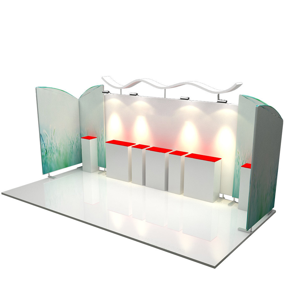 High quality trade show display system expo TV stand 3x3 size exhibition booth