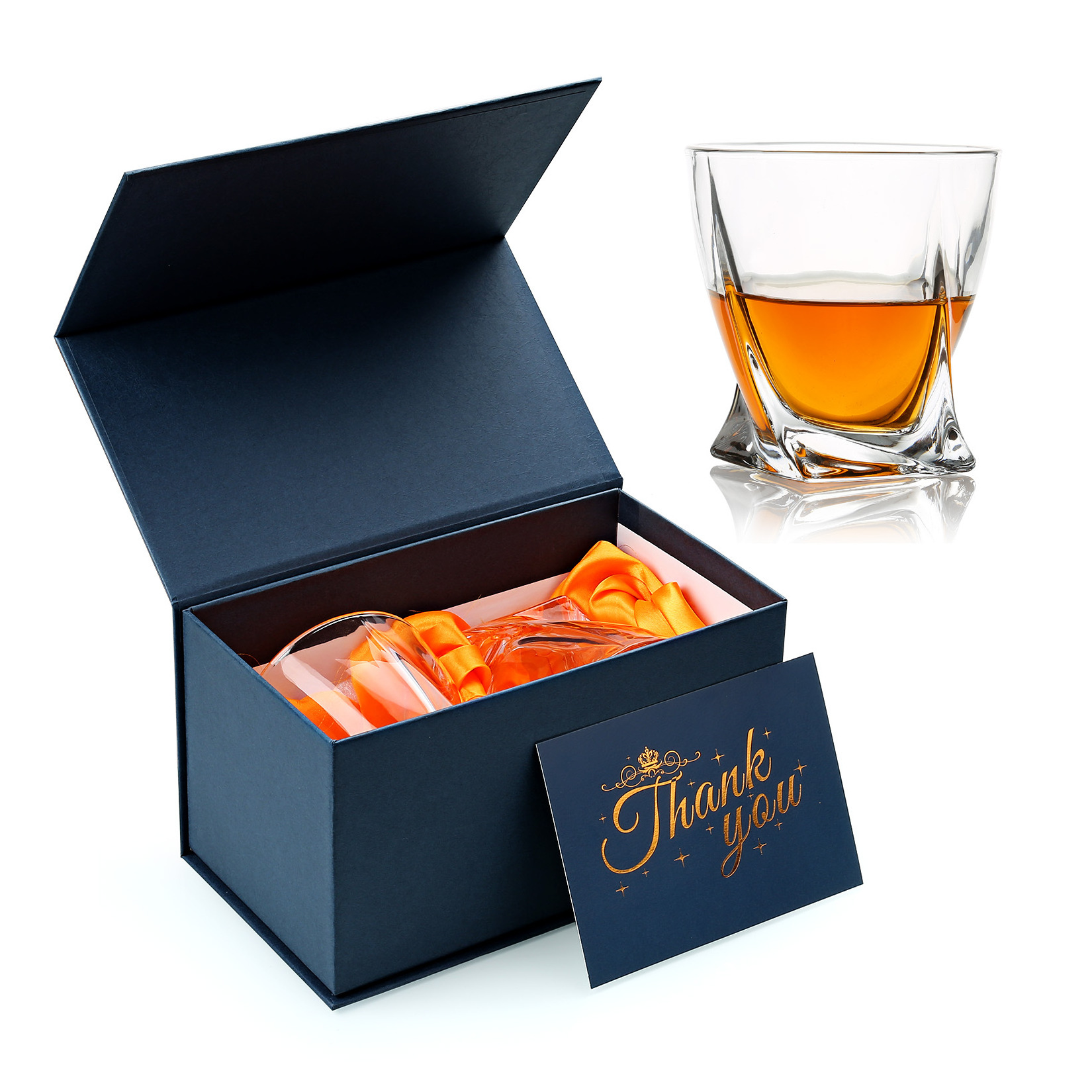 Wholesale Personalized  Whiskey Glass Gift Set Custom Oem   Whiskey Glasses Set Tumbler Wine Glasses