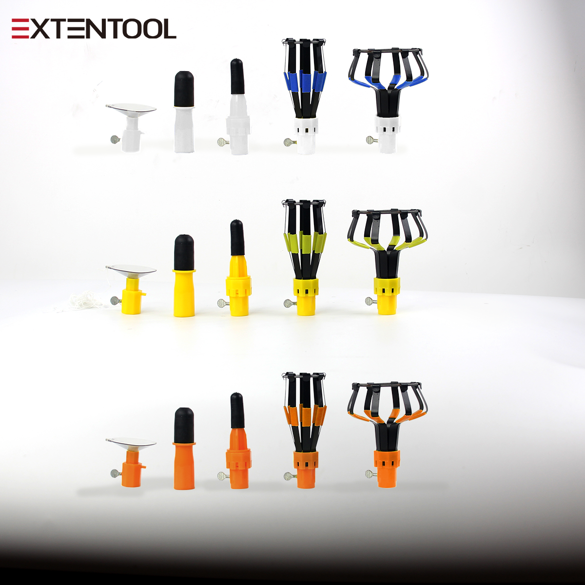 Exten-hiclean light bulb changer for high ceiling with lightweight extension pole