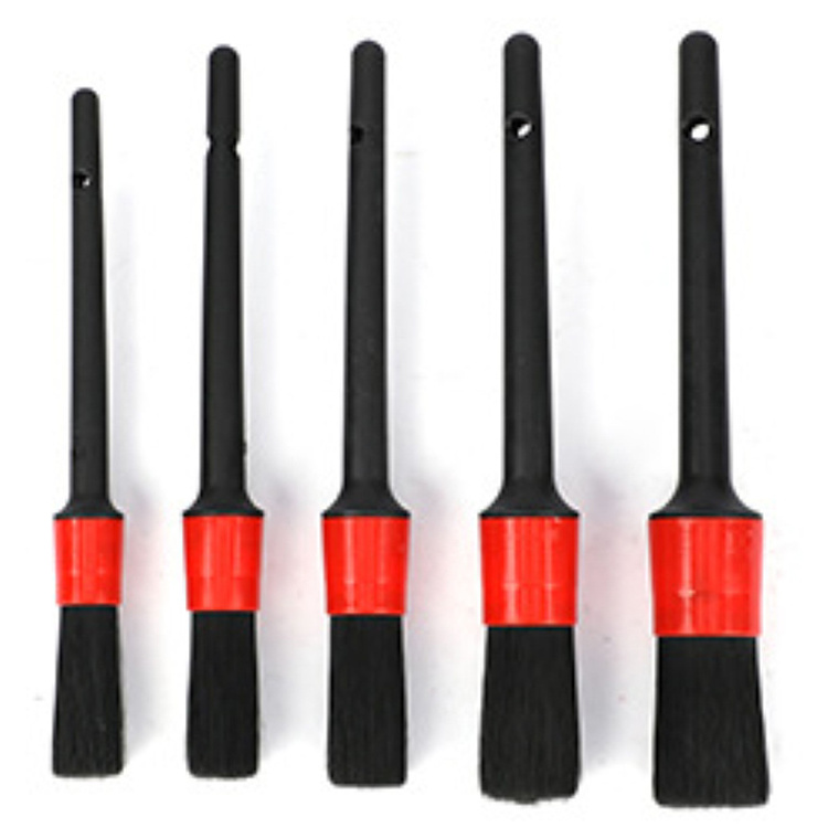 5pcs Car interior detailing cleaning brush wash kit  auto detailing wheel brush soft bristle dashboard brush