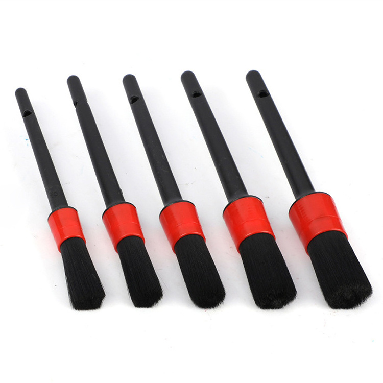 5pcs Car interior detailing cleaning brush wash kit  auto detailing wheel brush soft bristle dashboard brush