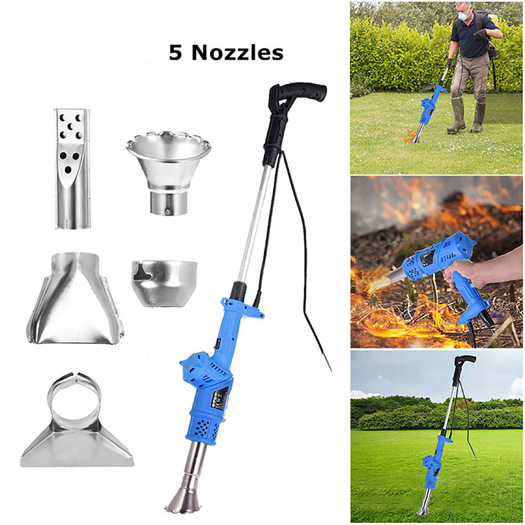 Hot sale 3 in 1 garden burner 2000w garden electric grass killer machine BBQ fireplace lighter