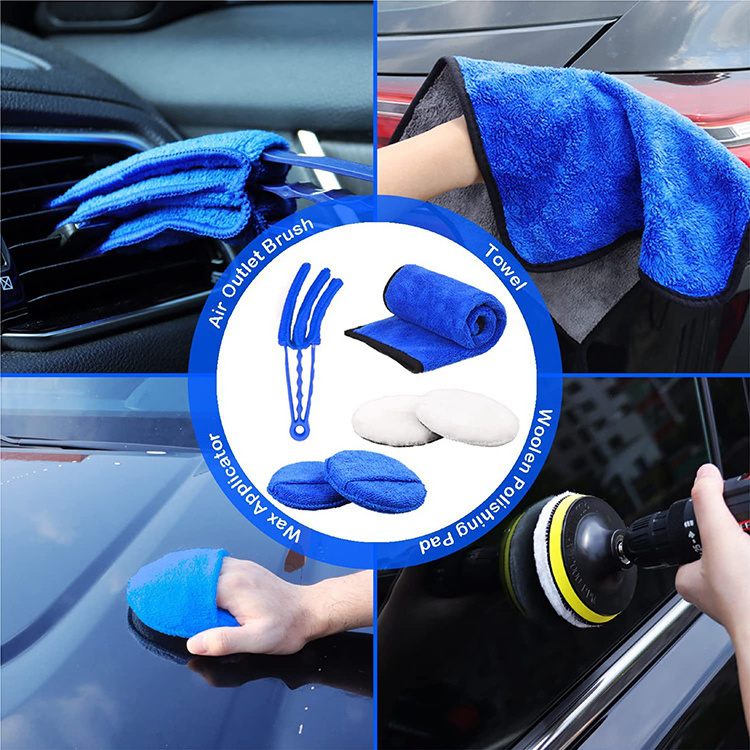 Hot sale 26pcs car auto interior cleaning products car detailing brush tool kit