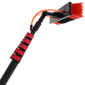 Extenclean 48ft window cleaning poles water fed pole brush with 3K carbon fiber telescopic pole