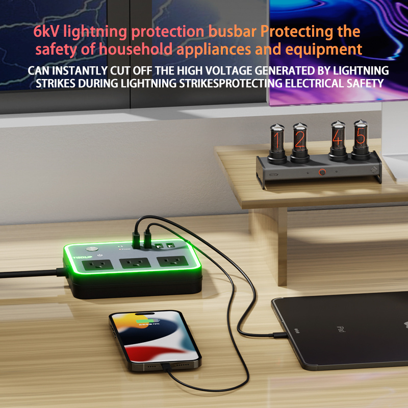 American Standard Electric Supply For Led Desktop Office And Home Appliance Surge Protector Power Strip Extension Socket