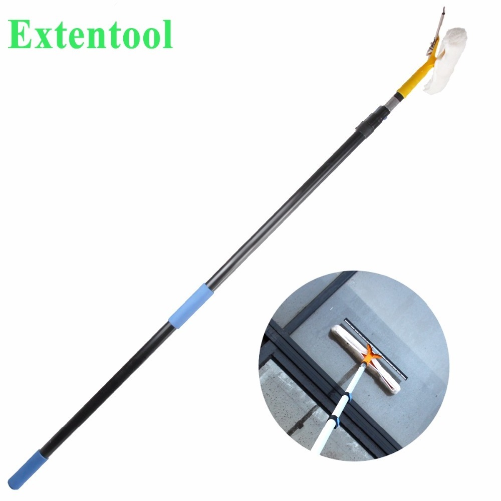 12FT telescopic window glass cleaning wiper or scraper kit for long handle window/wall glass cleaning equipment