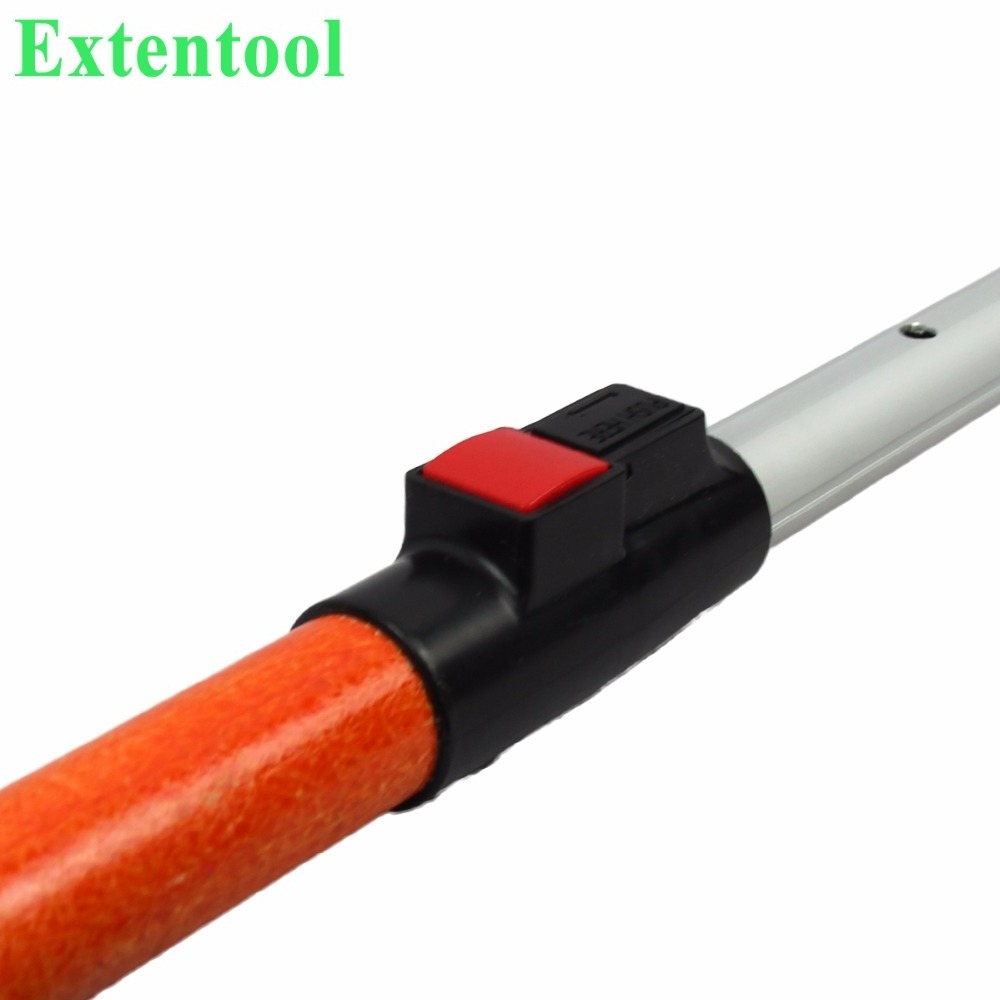 Extentool Fiberglass/aluminum extendable telescopic rod with spring mechain locking