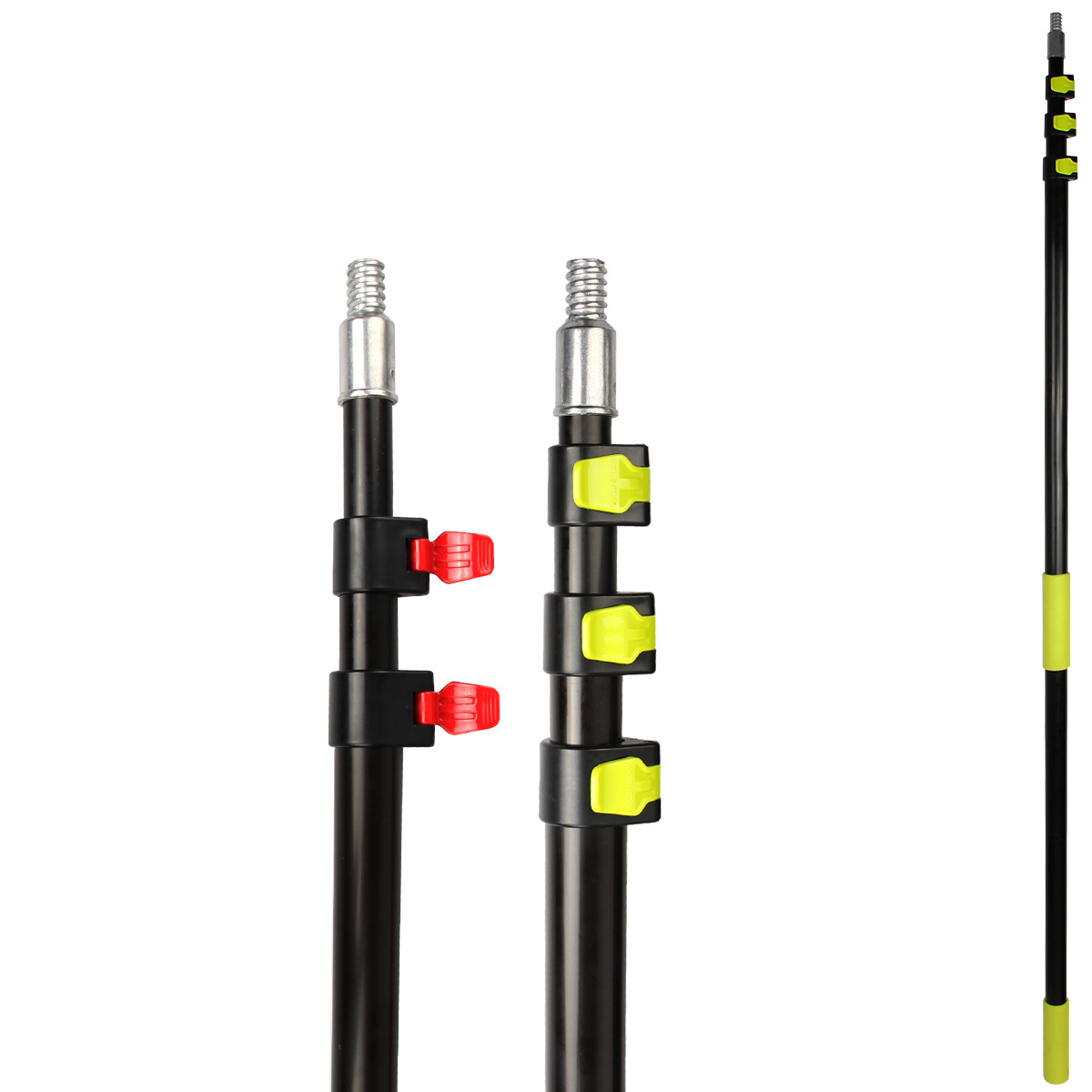 Extentool 6 feet adjustable telescopic pole retractable extension pole clamp extendable telescopic poles