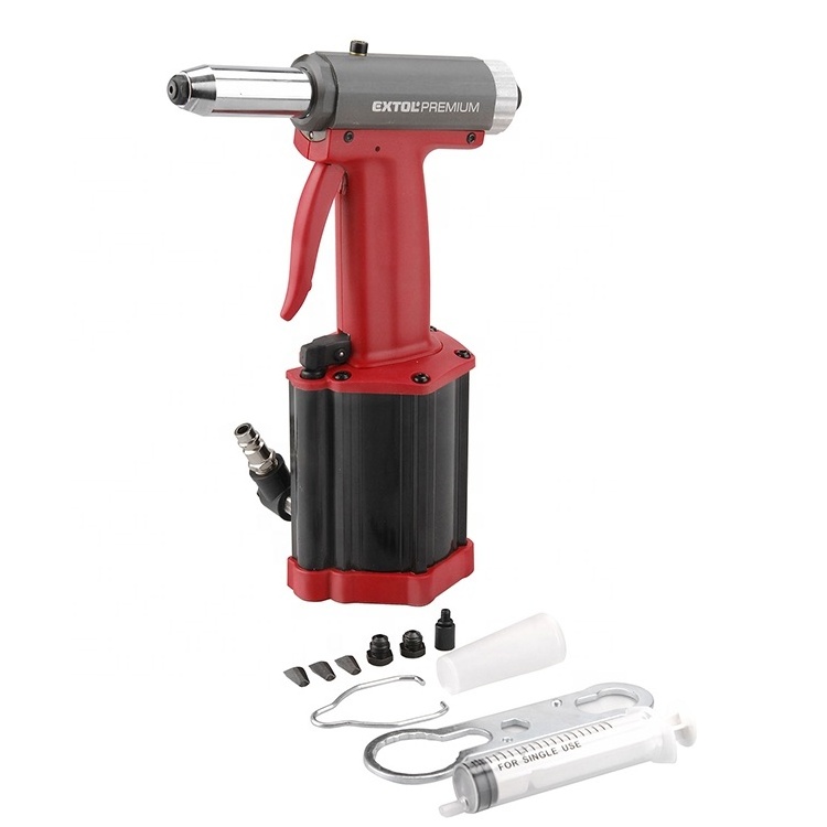 8865070 EXTOL Premium Stroke 18mm Sturdy Aluminum/Steel /Stainless steel Pneumatic Rivet Gun Pneu Air Riveter