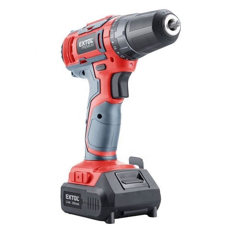 8891800 EXTOL Small Rechargeable lithium Drill Cordless drill set Cordless