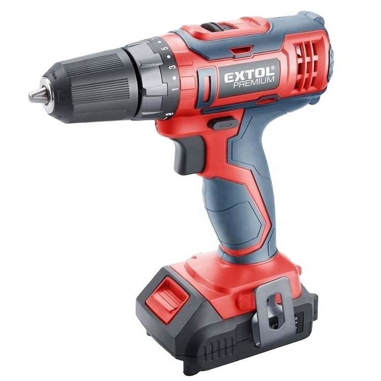 8891800 EXTOL Small Rechargeable lithium Drill Cordless drill set Cordless