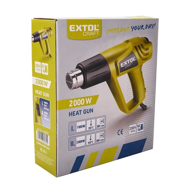 411013 EXTOL 230V 2000W Hot Air Gun/ Heat Gun with Continuous Temperature Control