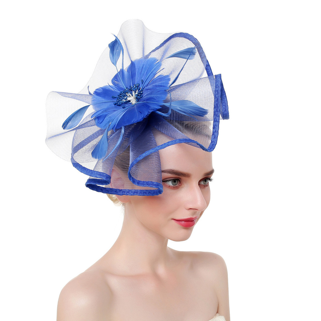 Wedding Bridal Fascinator Christmas New Design Women Church Hair Fascinator Hats For Ladies