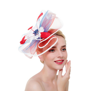 Wedding Bridal Fascinator Christmas New Design Women Church Hair Fascinator Hats For Ladies