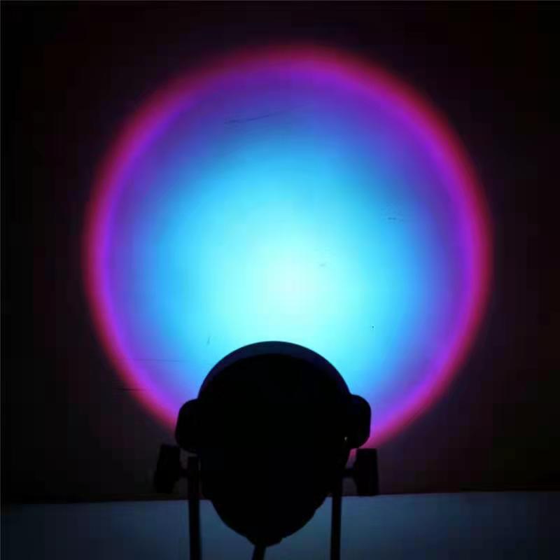 Usb Rainbow Sunset Projection Lamp LED Atmosphere Night Light Home Coffee Bar Indoor Projector Lamps Outdoor Decorative Lights