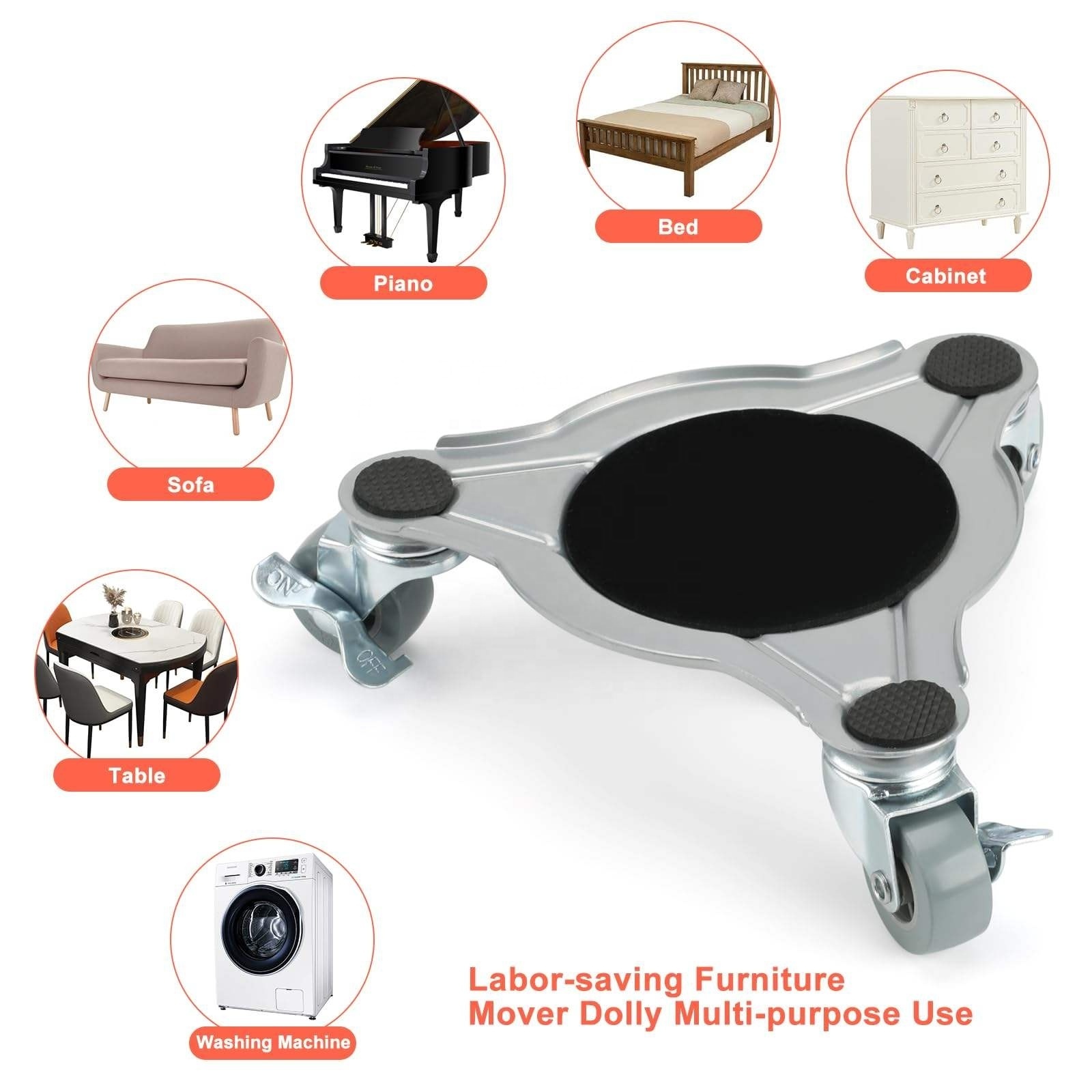 Furniture Moving Tools  4 Wheels 4 Pack  Load Capacity 900 KGS heavy duty furniture lifter set transport Furniture mover