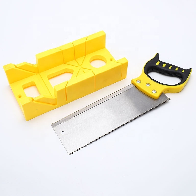 Multifunction 12inch Mitre Box with 14inch Back Saw for Left/Right 45 90 degrees Cuts woodworking mitre box saw