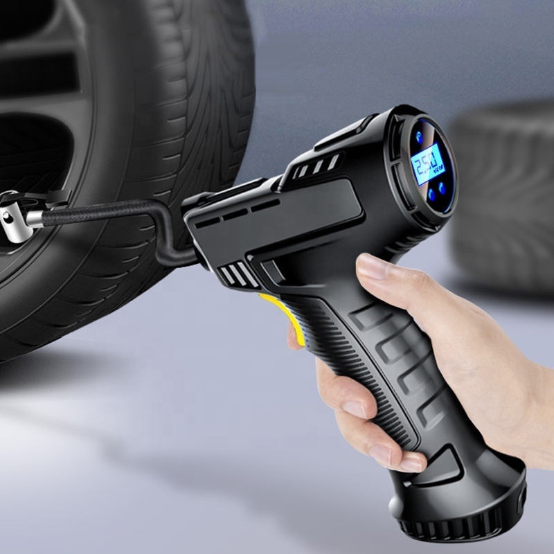 Wireless Handheld  inflator Car Tyre Pump Rechargeable Air Compressor Car Electric Air Pump Mini Portable Air Pump For Car Tires