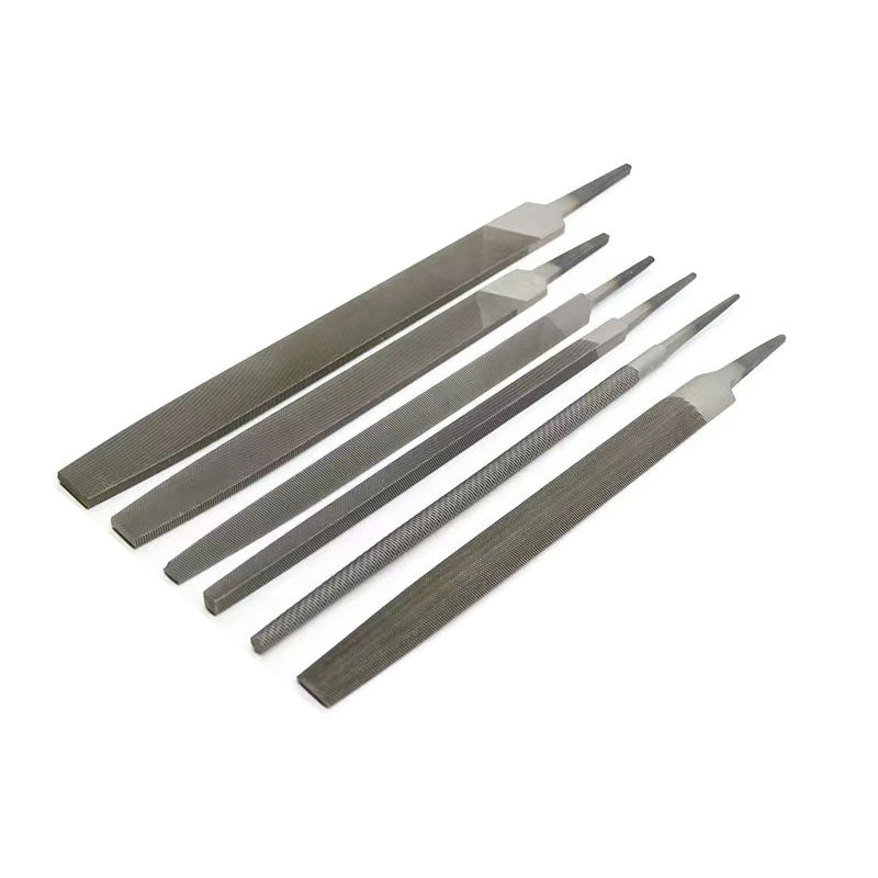 Metal Steel File Set Tools Includes Flat/Half-round/Round/Triangle/Square Large File 5PCS for Woodwork/Metal/jeweler/Plastic