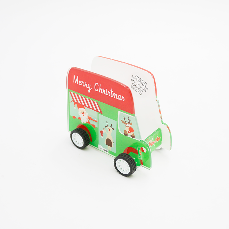 Hot Sale MDF Christmas Car Decor Christmas Party Ornament MDF Christmas Gift for Kid MDF Car Decoration