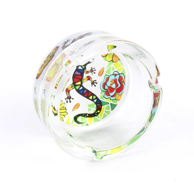 Glass Ashtrays for Cigarettes Portable Decorative Modern Ashtray Fancy Cute Cool Glass Ash Tray