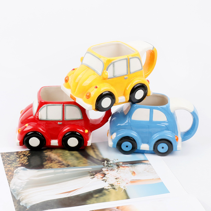 Unique Car Shaped Ceramic Mug for dink coffee milk water mugs promote gifts