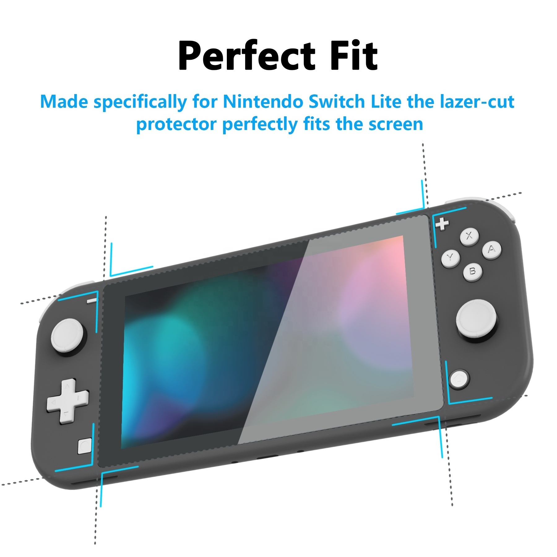 Color Customized Protective Film Screen Guard 9H Tempered Glass Screen Protector For Nintendo Switch Lite Console