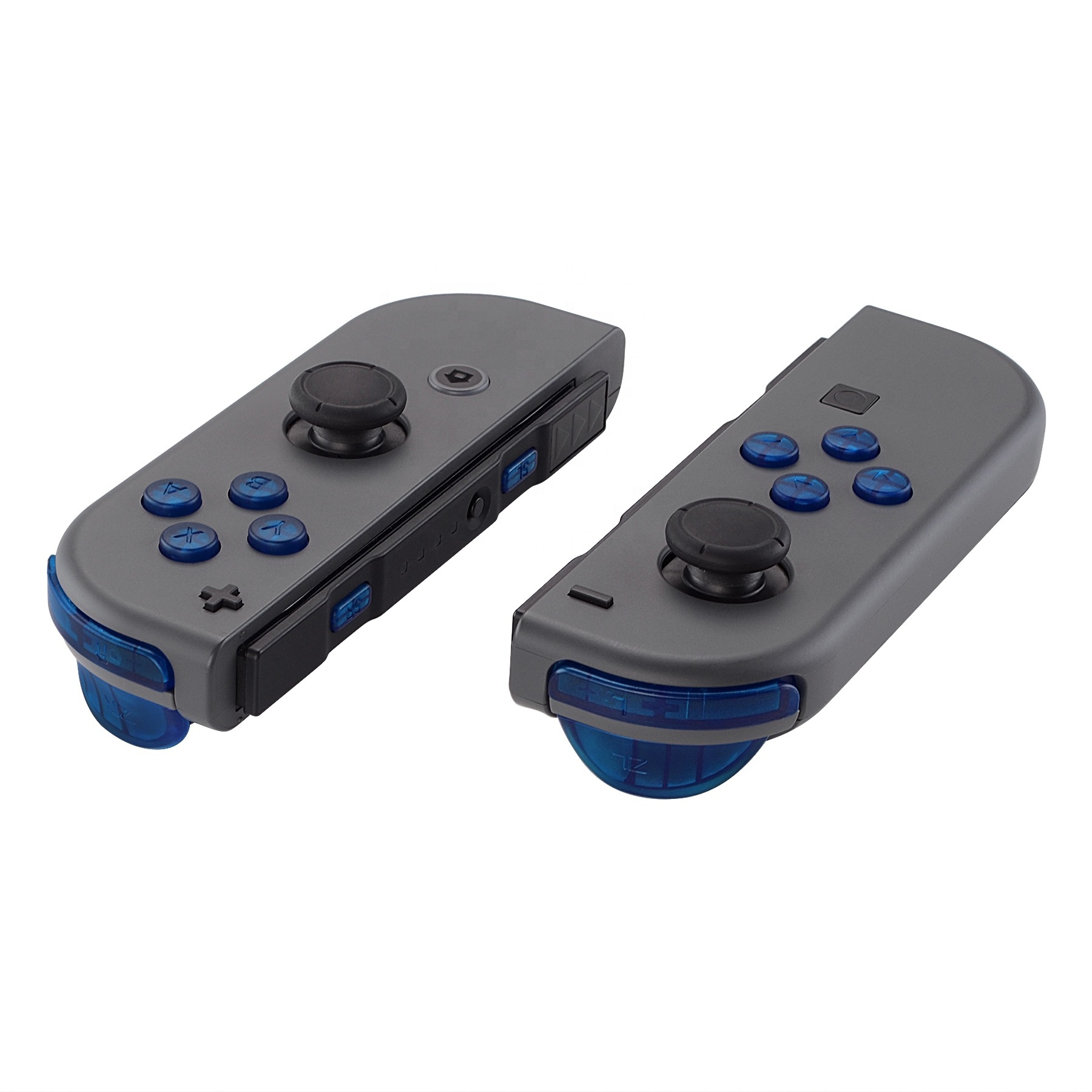 Wholesale Customized Clear Blue Plastic Dpad Action Button Replacement for Gamepad Nintendo Switch Controller Key Repair Parts