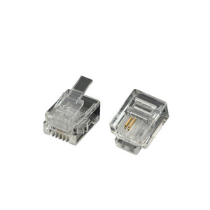 EXW High Quality RJ11 RJ12 Connector Plug 6P6C rj11 4p2c 4p4c RJ11 connector