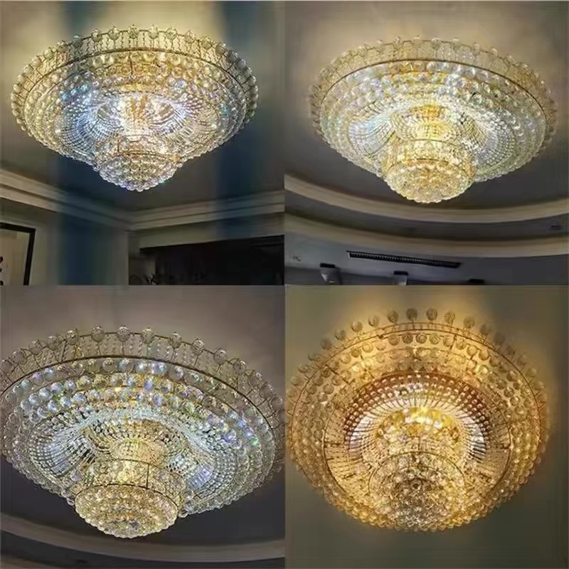 guzhen factory wholesale Crystal Flush Mount Ceiling Light Chandelier Elegant Flush Mount Design for Home Decor