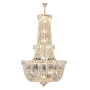 Gallery French Empire Crystal Chandelier Lighting Modern H50 X W30 for Foyer Entryway Family Room Living Room LED Light Source