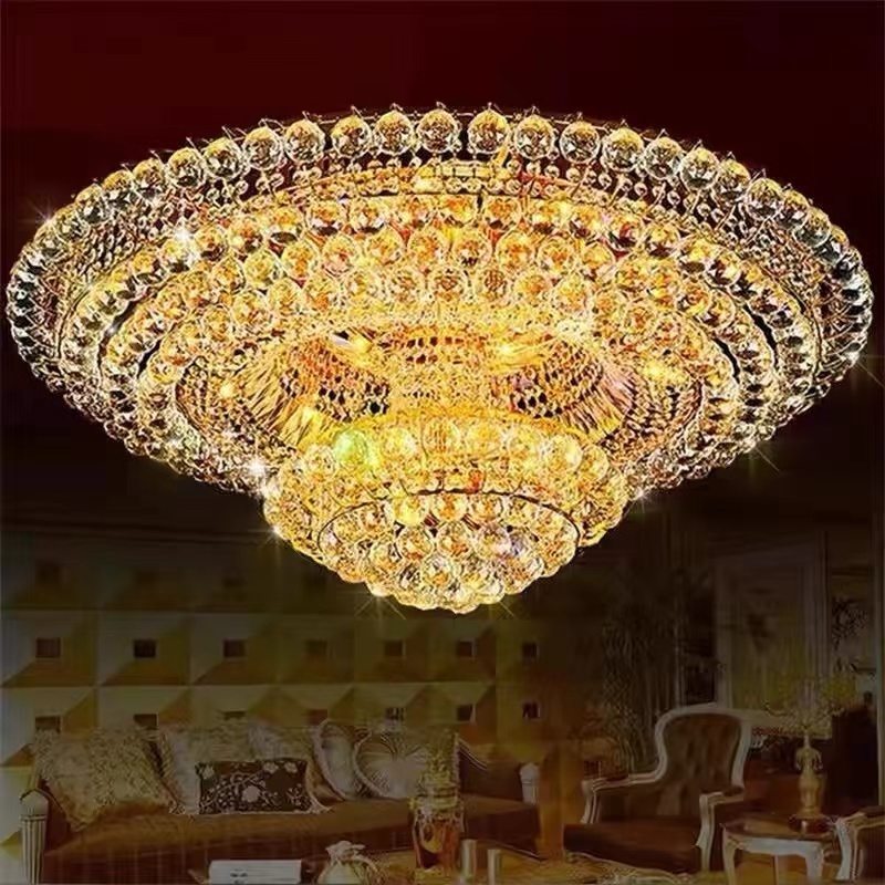 guzhen factory wholesale Crystal Flush Mount Ceiling Light Chandelier Elegant Flush Mount Design for Home Decor