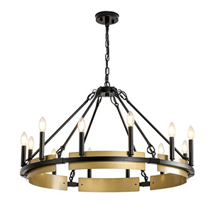 LED Black Chandelier Light Fixture for Dining Room Kitchen Living Room Hallway-Table Designed Chandelier