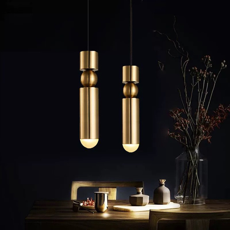 Modern Industrial Gold LED Pendant Light Fixture Ambient Lighting Kitchen Dining Room Living Room Bedroom-Iron Hotels Indoor Use