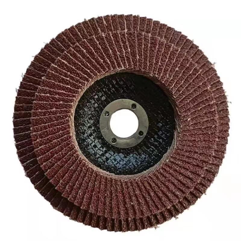 4 Inch Calcium Coated abrasives Disc Resistant Flap Disc for Metal Polishing curved flap disc