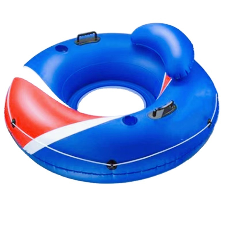 adults float ring floating tube swim ring with safety seat play in the pool